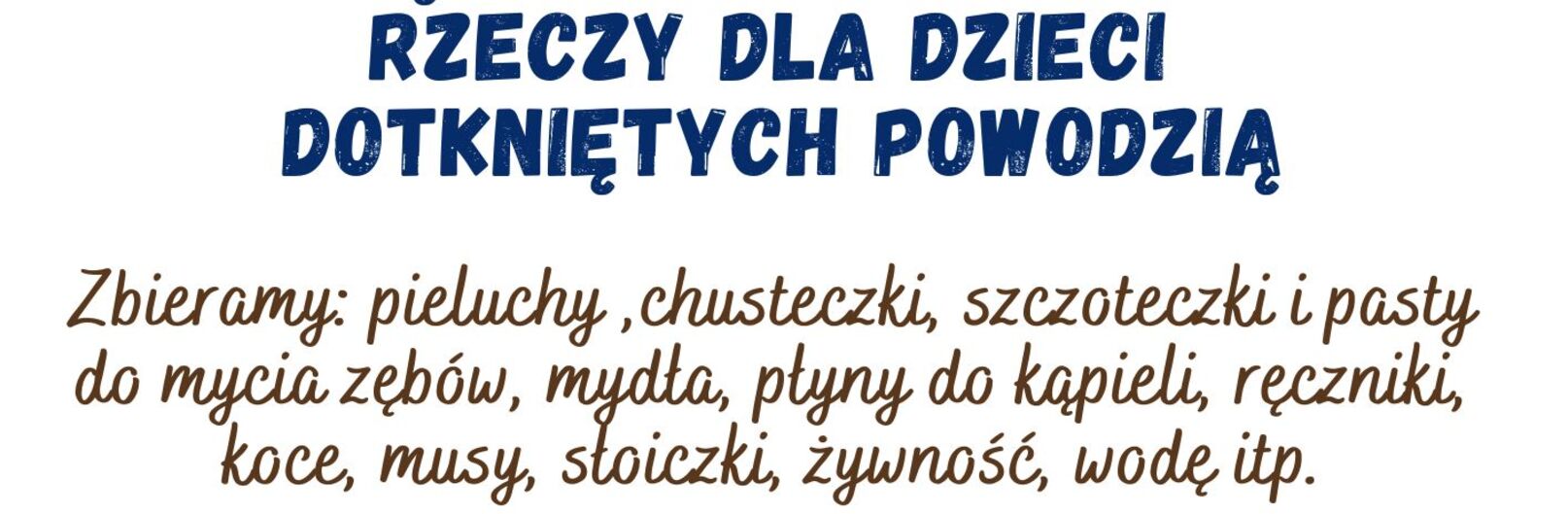 Zachęcamy do udziału w zbiórce !